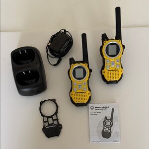 Motorola MR350R Black and Yellow Two-Way Radios